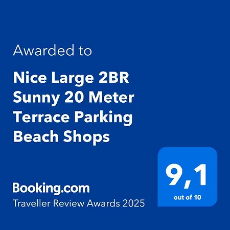 Large 2br Sunny 20 Meter Terrace Parking Shops *